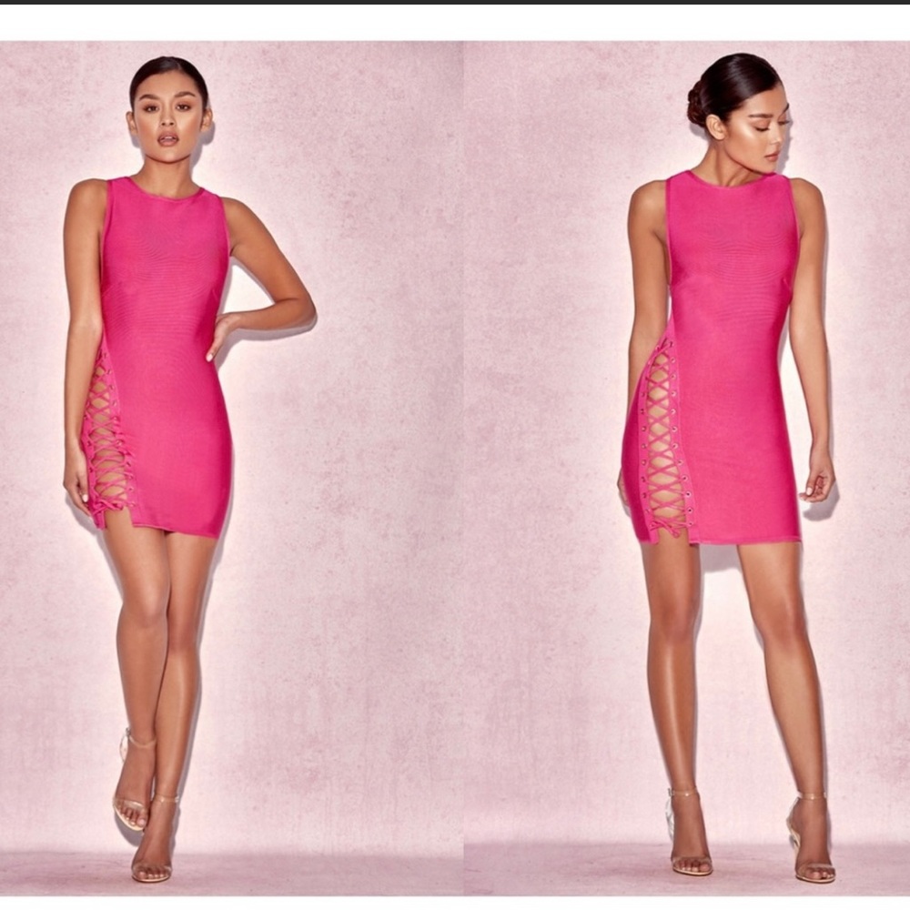 House of CB Hot pink dress